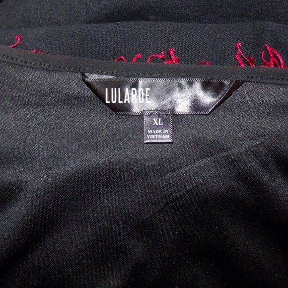 LuLaRoe Red Long Sleeve Cardigan Jacket XL - Picture 6 of 7